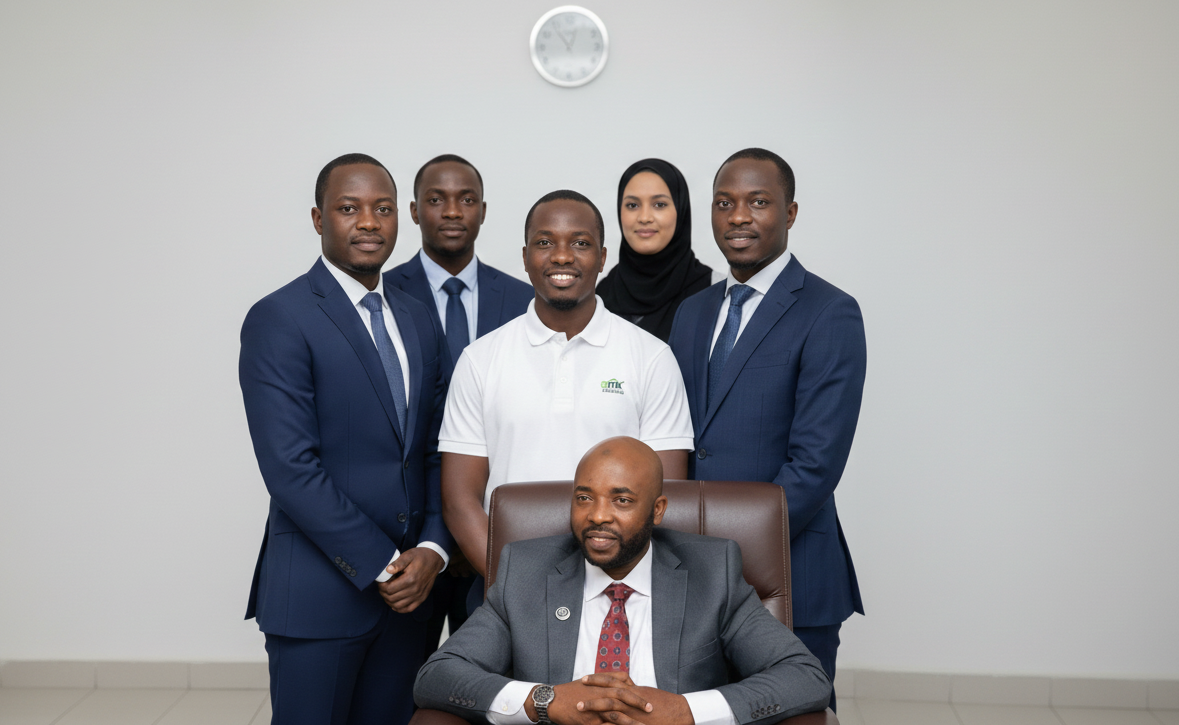 ITK Holdings management team providing business consulting, investment advisory, healthcare, real estate, agriculture, and logistics solutions in Uganda and East Africa.