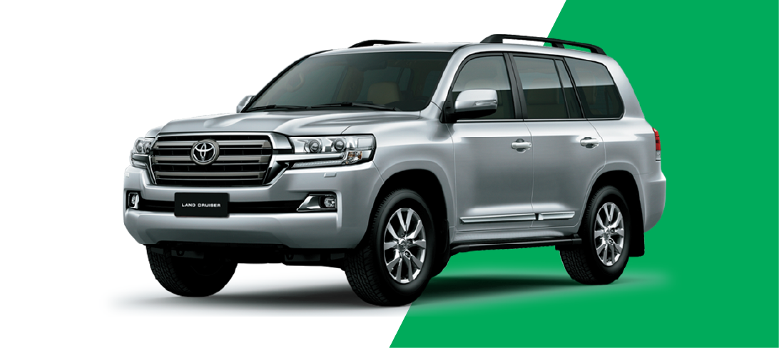 Toyota Land Cruiser V8 premium rental in Uganda for safari tours, VIP transport, and secure executive travel